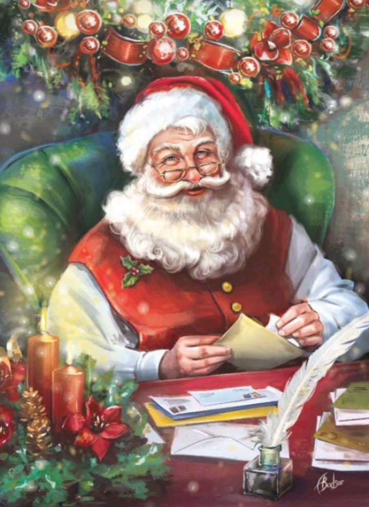 Santa Claus sitting